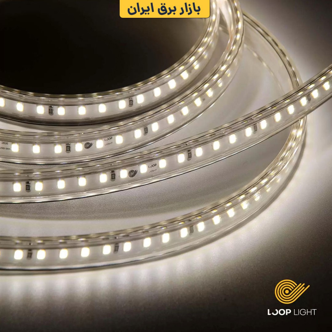 ریسه ال ای دی SMD LED لوپ لایت تراکم 120 تکنولوژی بدون سیم تراشه 2835 مدل LA-P120
