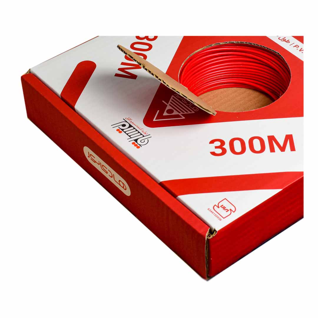 سیم برق افشان برند هادی نور حلقه 100 متری سایز 50