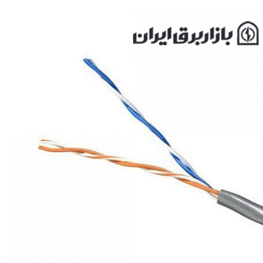 سیم دوتک زوجی 0/5 هادی نور حلقه 100 متری