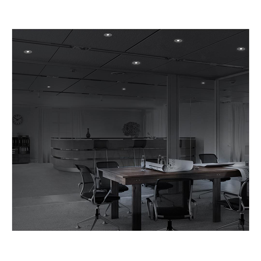 چراغ LED اضطراري توكار 2 وات پخش نور نامتقارن مازی نور مدل آرورا رنگ بدنه سفید