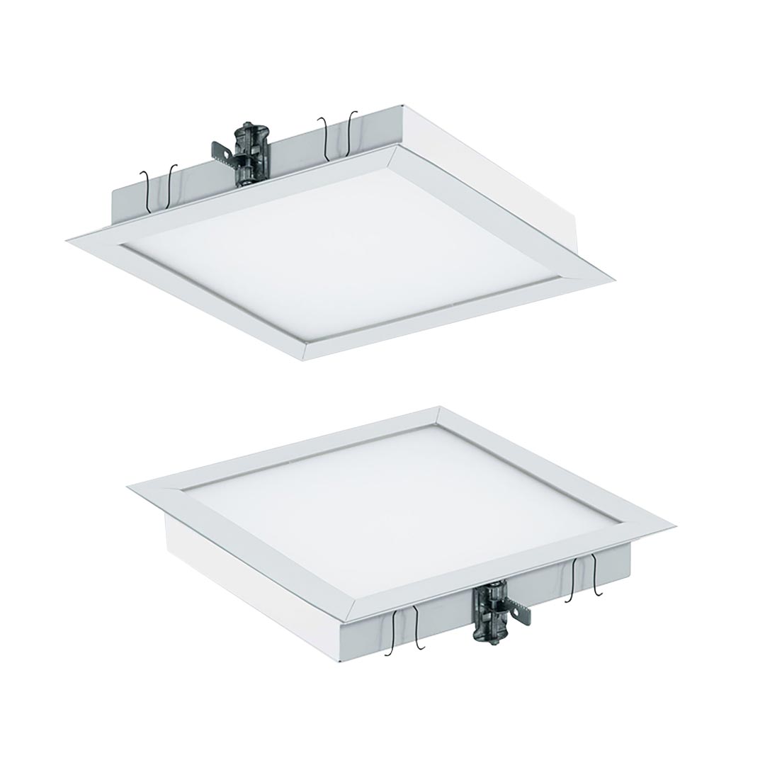 چراغ LED توکار Elegant الگانت مازی نور 18 وات اندازه 32 در 32 صفحه شيري ساتن