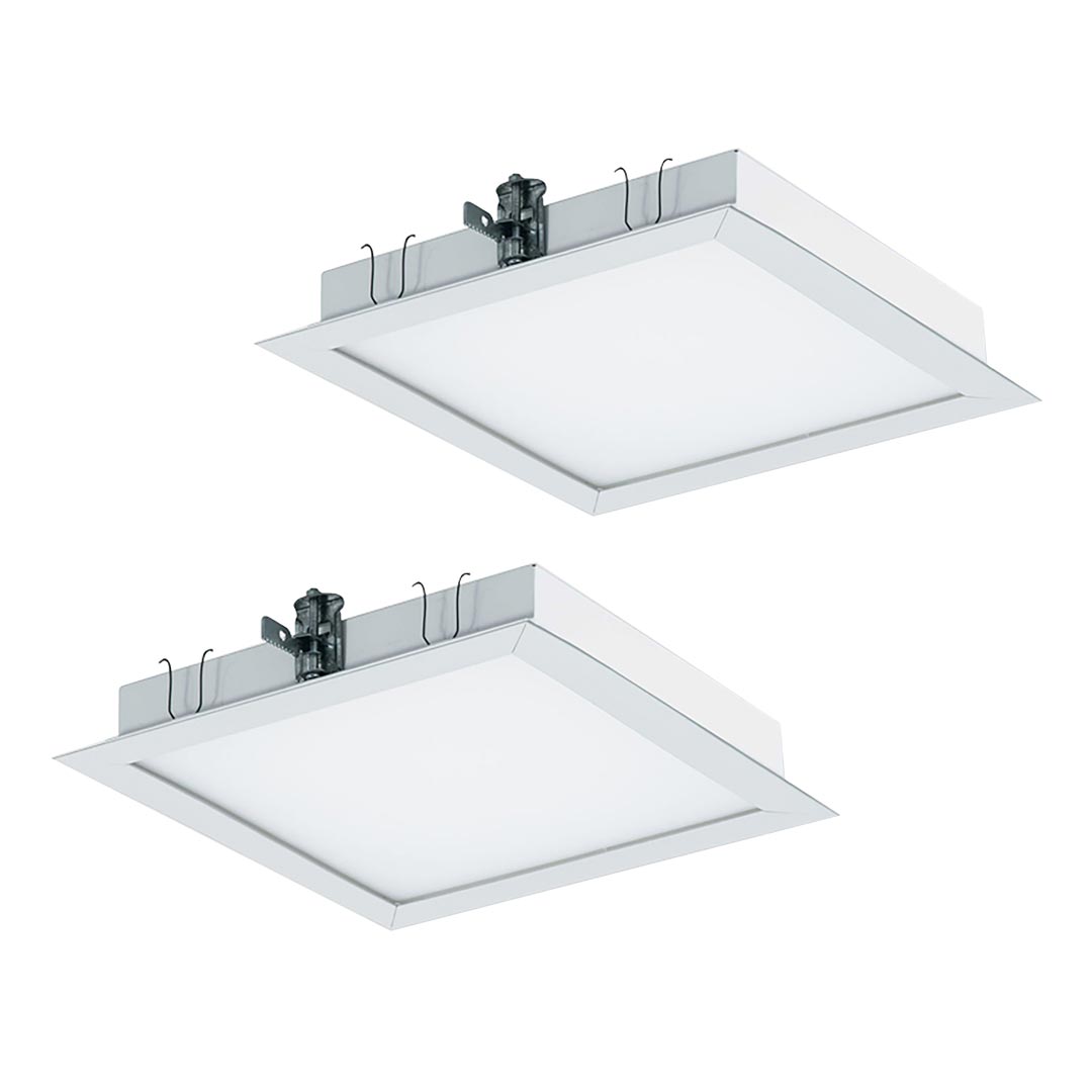 چراغ LED توکار Elegant الگانت مازی نور 18 وات اندازه 32 در 32 صفحه شيري ساتن