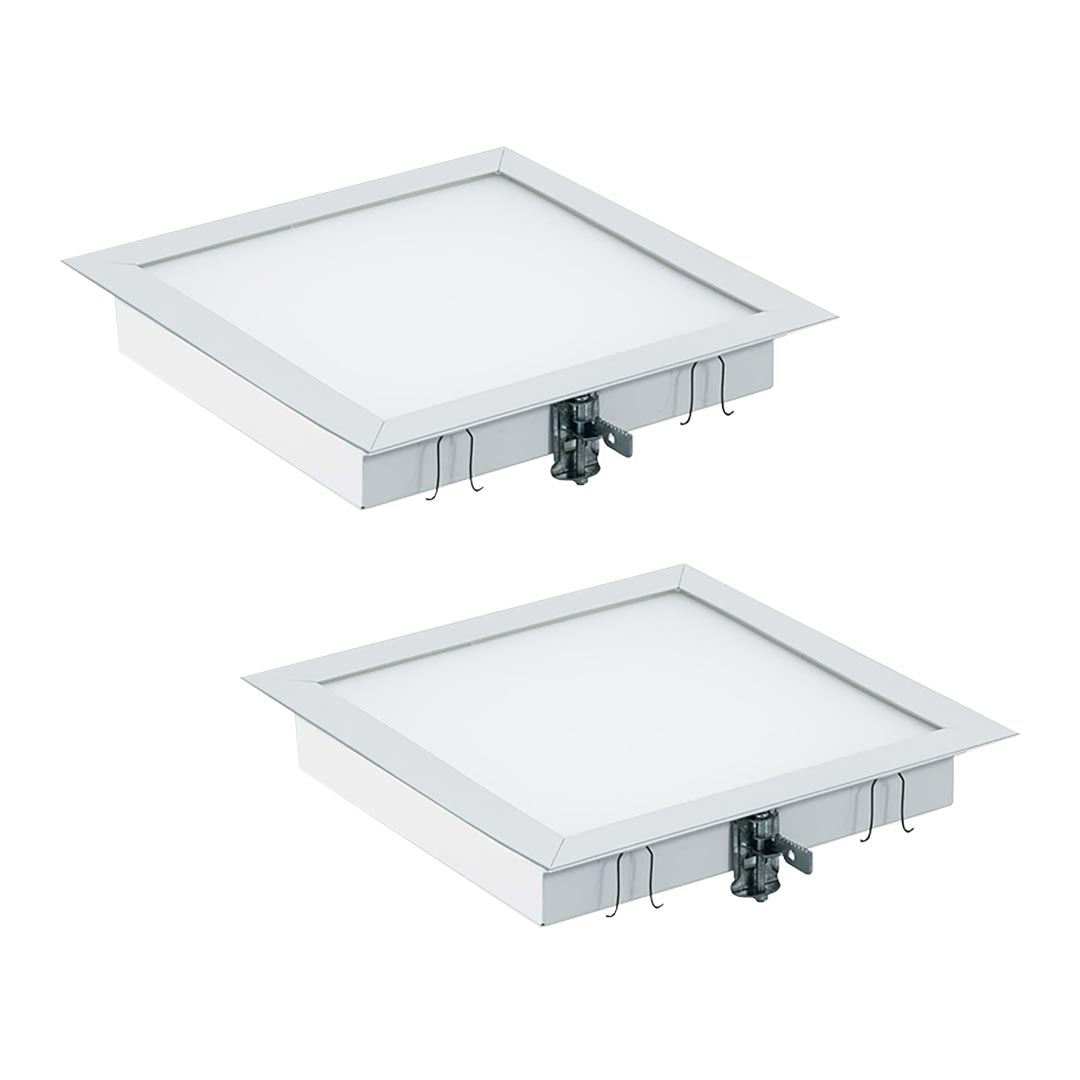 چراغ LED توکار Elegant الگانت مازی نور 18 وات اندازه 32 در 32 صفحه شيري ساتن