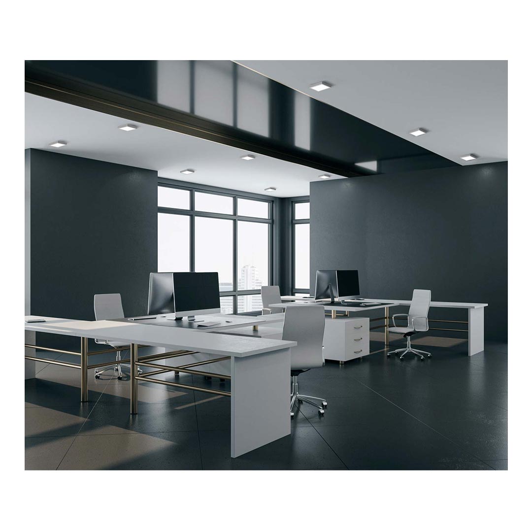 چراغ LED دانلايت مدل آريانا روكار مربعي دهانه 20 سانتی متری 25 وات مازی نور