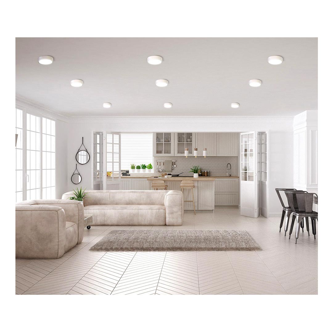 چراغ LED دانلايت مدل آريانا  روكارگرد  قطر 20سانتی متری 35 وات مازی نور