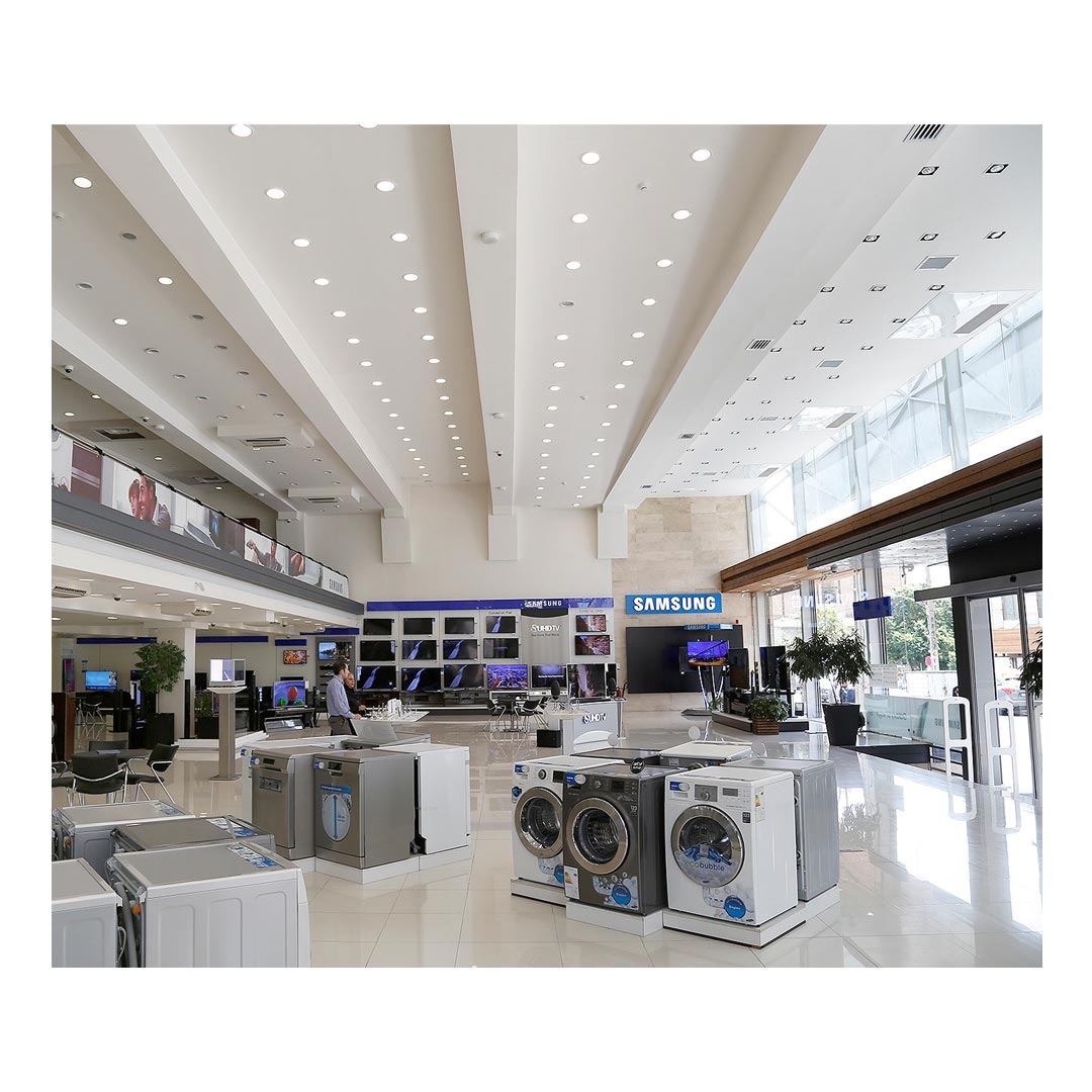 چراغ LED دانلایت توکار مازی نور مدل دیانا 13 وات دهانه 15 سانتی متر