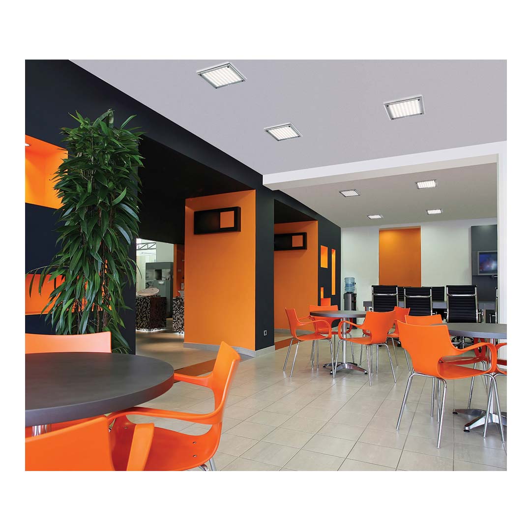 چراغ LED دانلایت توکار مربعی 18 وات مازی نور اندازه 32*32 مدل استارلد M593Q32LED3