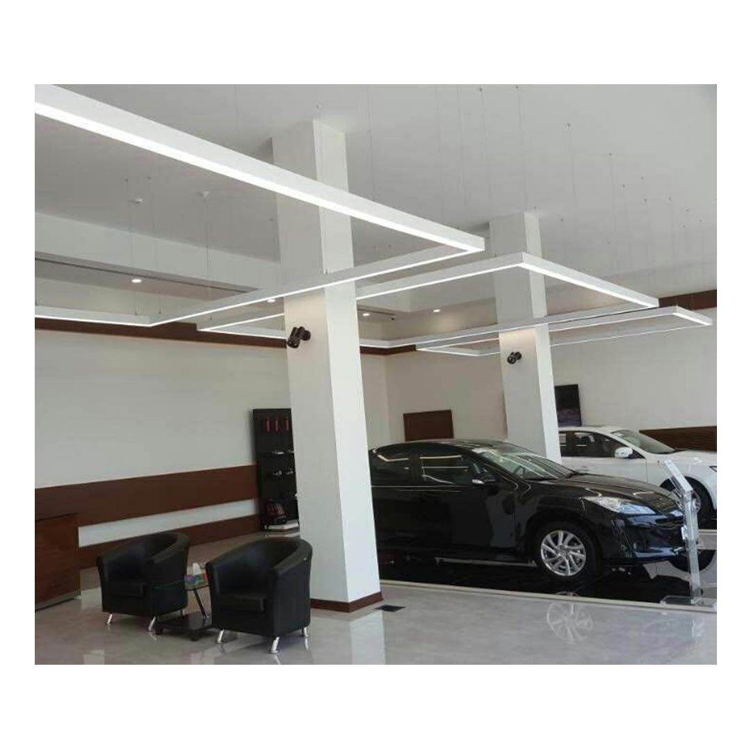 چراغ LED روكار/آويز 74 وات مدل اينفينيتی C مازی نور با رنگ بدنه نقره ای