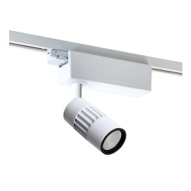 چراغ LED ريلی 20 وات مدل نواترن تک فاز به قطر 6.5 سانتی متر مازی نور با رنگ بدنه سفید