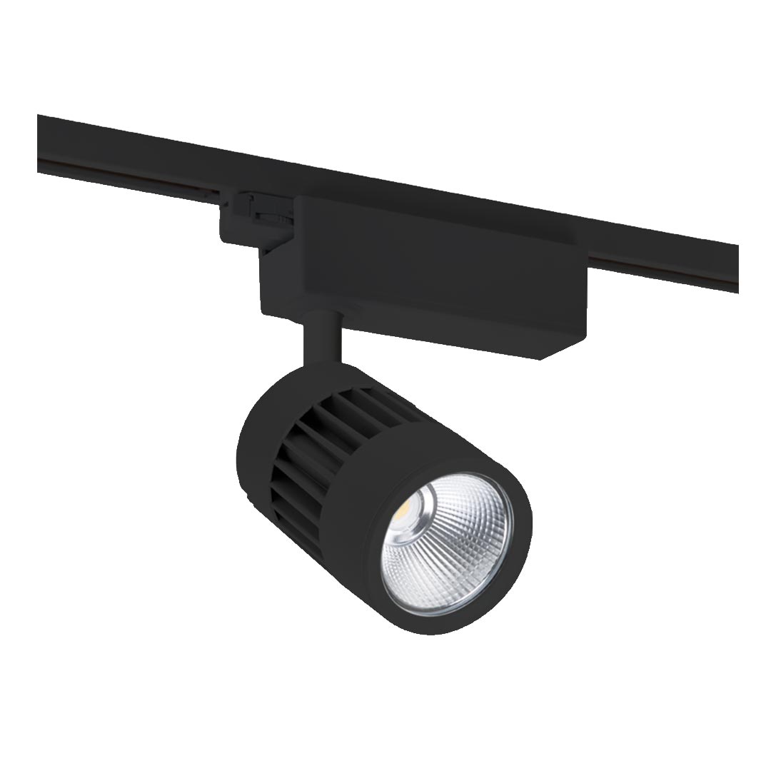 چراغ LED ريلی 32 وات مدل نواترن  تک فاز به قطر 9 سانتی متر مازی نور رنگ بدنه مشکی