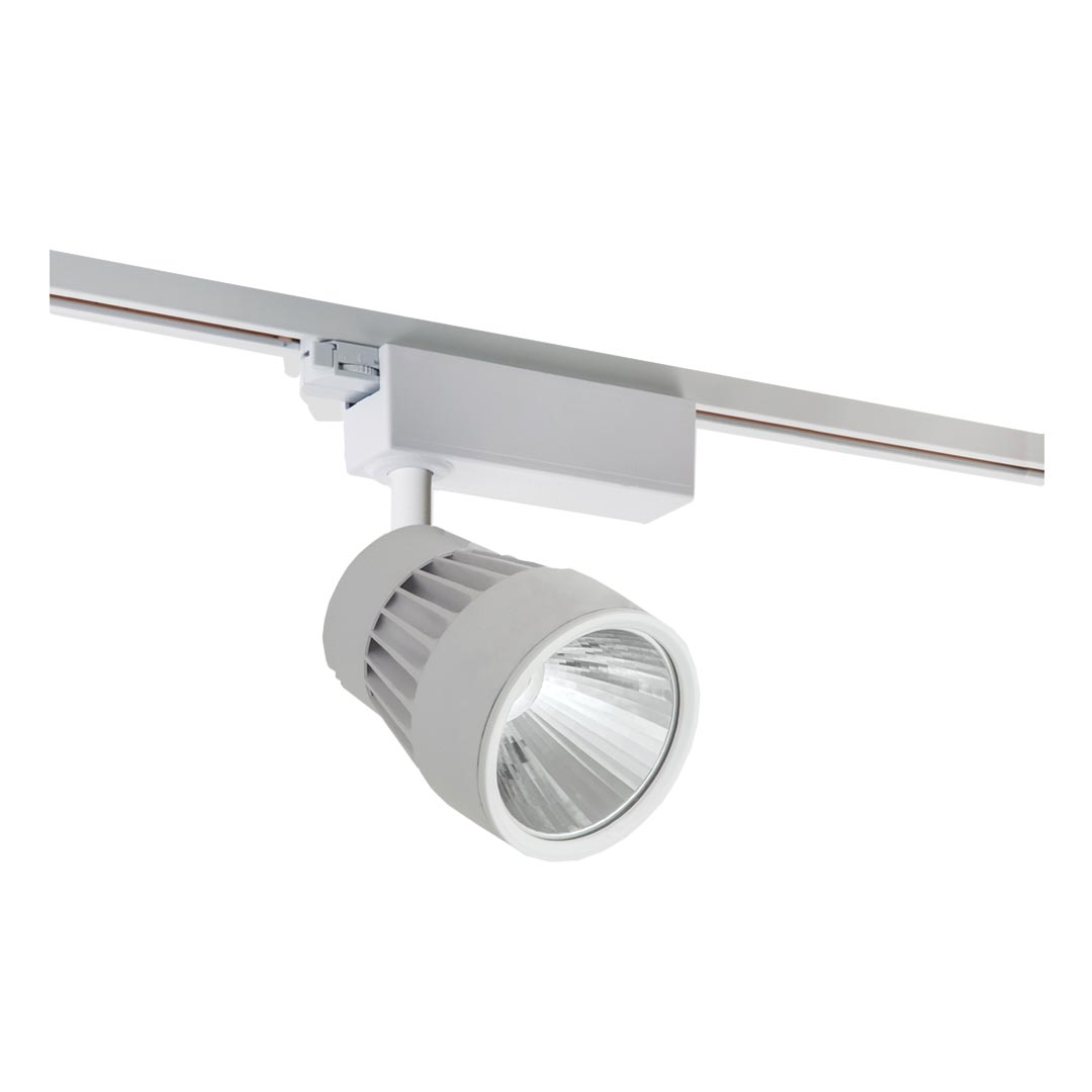 چراغ LED ريلی 40 وات مدل نواترن  تک فاز به قطر 12.5 سانتی متر مازی نور رنگ بدنه سفید