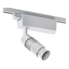 چراغ LED ريلی زاويه پذير 20 وات مدل نواترن تک فاز به قطر 6 سانتی متر مازی نور رنگ بدنه سفید