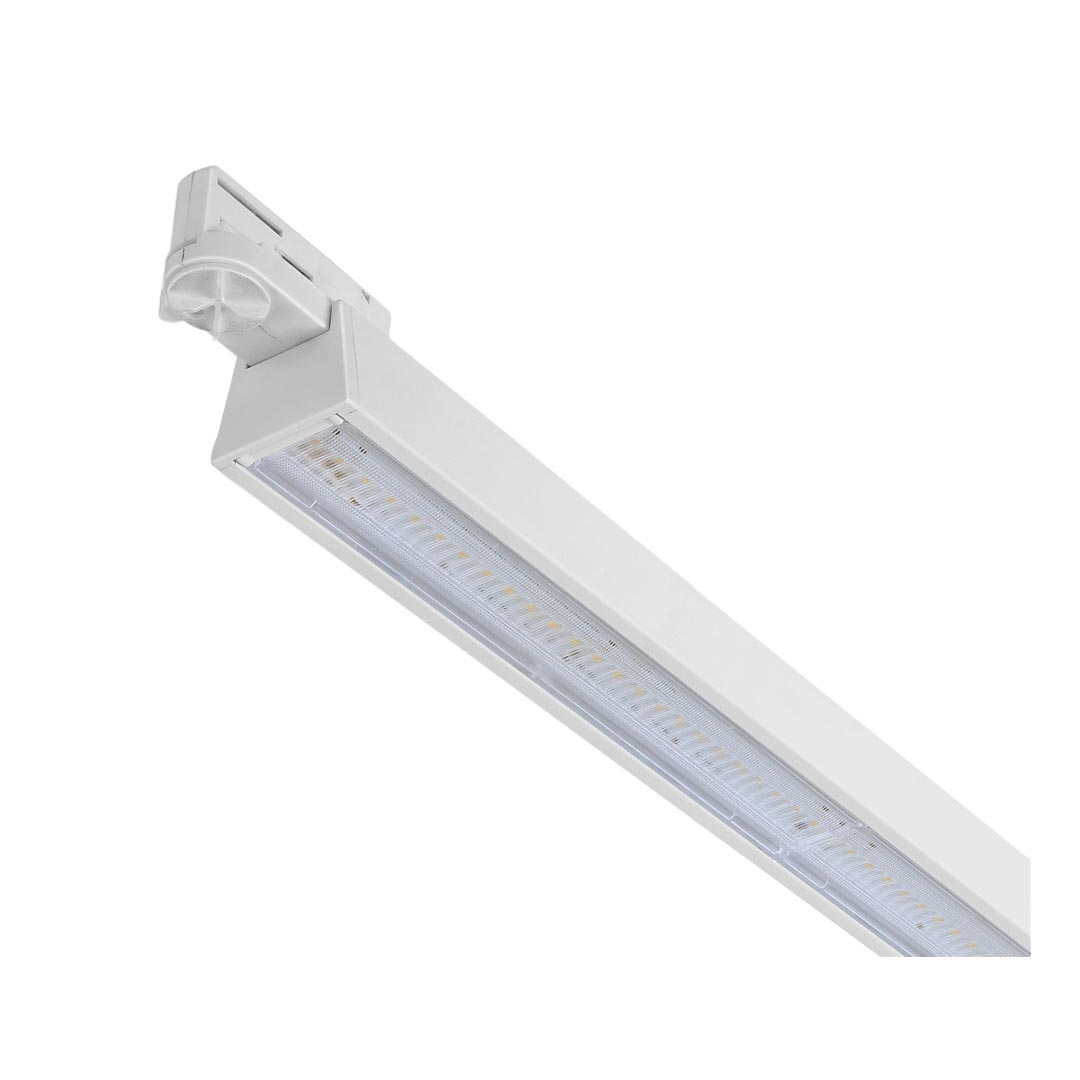 چراغ LED ريلی سه فاز 25 وات مدل لومريا با پخش 30 درجه نورمازی نور به طول 60 سانتی متر با رنگ بدنه سفید