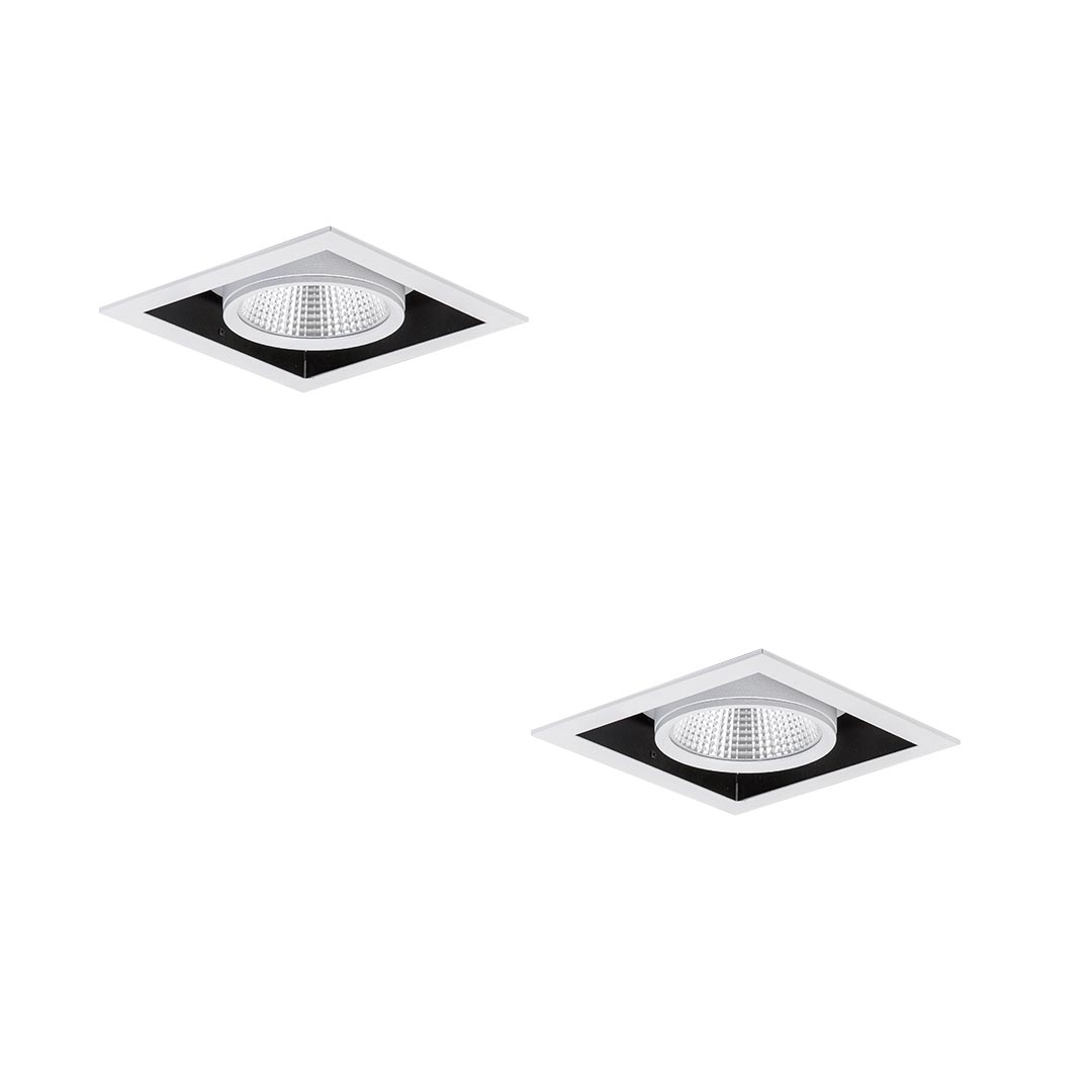 چراغ LED مولتی دانلايت اوربیتال تک خانه توكار مازی نور 34 وات قطر 12.5 سانتی متر