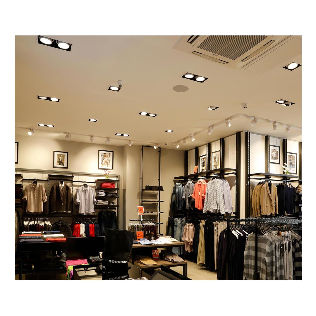 چراغ LED مولتی دانلايت اوربیتال تک خانه توكار مازی نور 68 وات قطر 12.5 سانتی متر