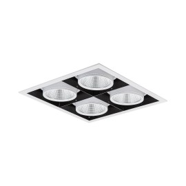 چراغ LED مولتی دانلايت اوربیتال چهار خانه توكار مازی نور 106 وات قطر 12.5 سانتی متر