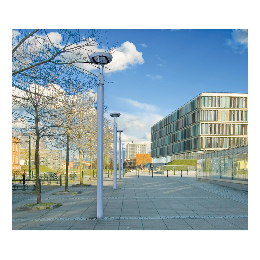 چراغ LED پاركی با توان 52 وات مدل ساتلايت  مازی نور و رنگ بدنه سفید