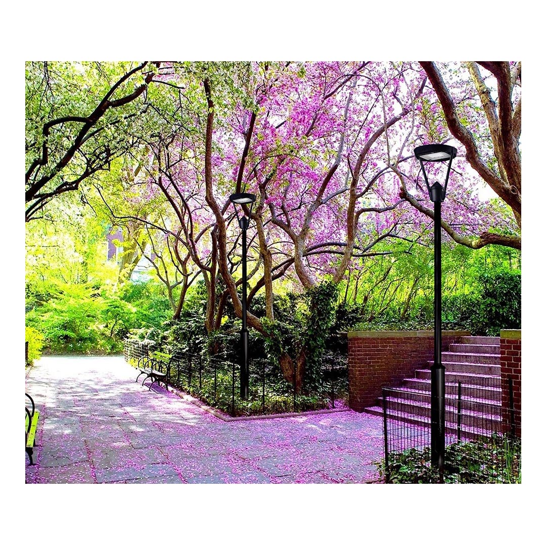 چراغ LED پاركی با توان 52 وات مدل ساتلايت مازی نور و رنگ بدنه مشکی