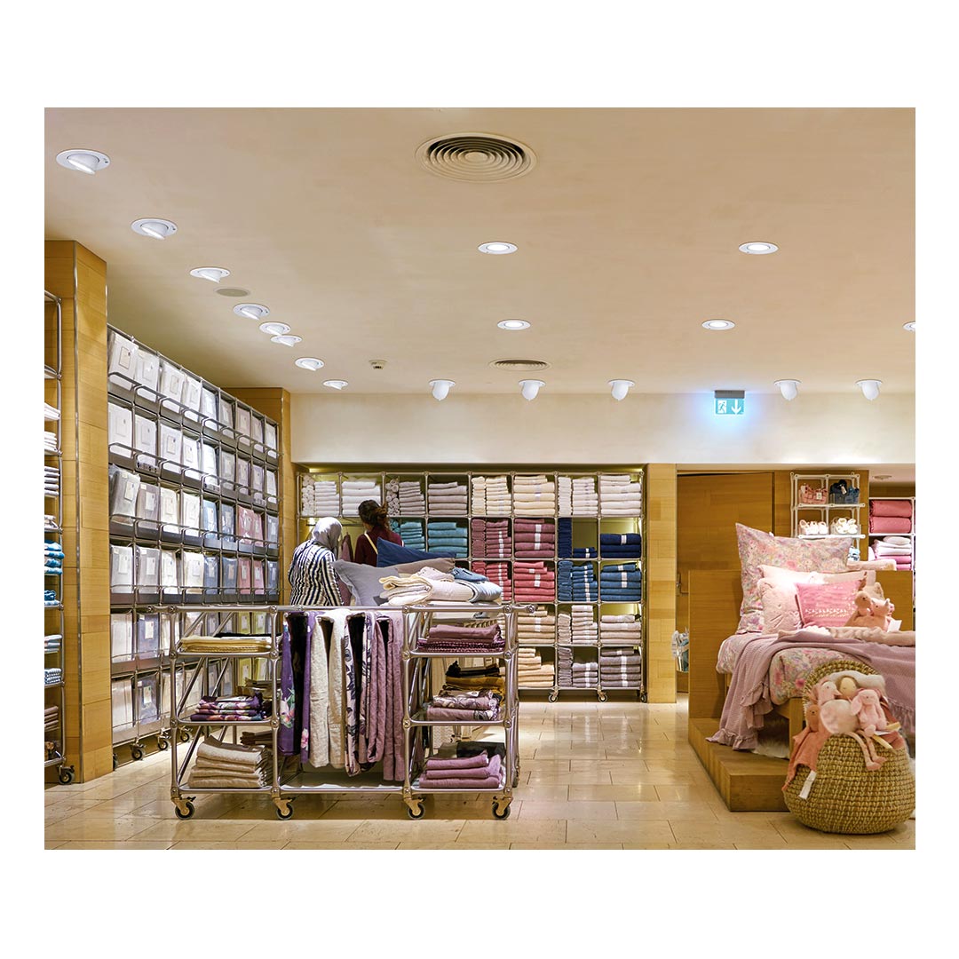 چراغ دانلايت توكار 36 وات مازی نور مدل الینا رنگ بدنه سفید