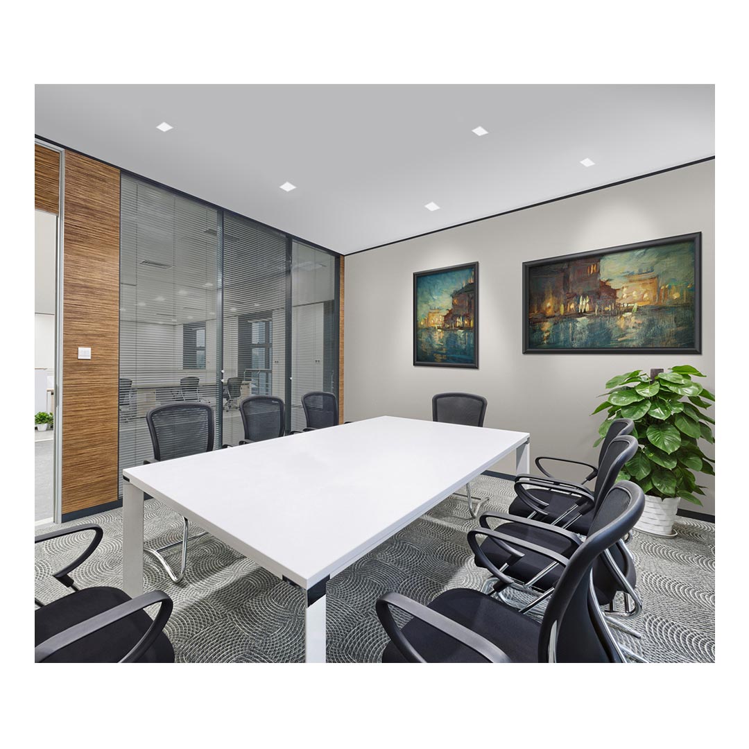 چراغ دانلايت توكار مربعی سفید 9 وات 8*8 سانتی متر مدل آريانا مازی نور