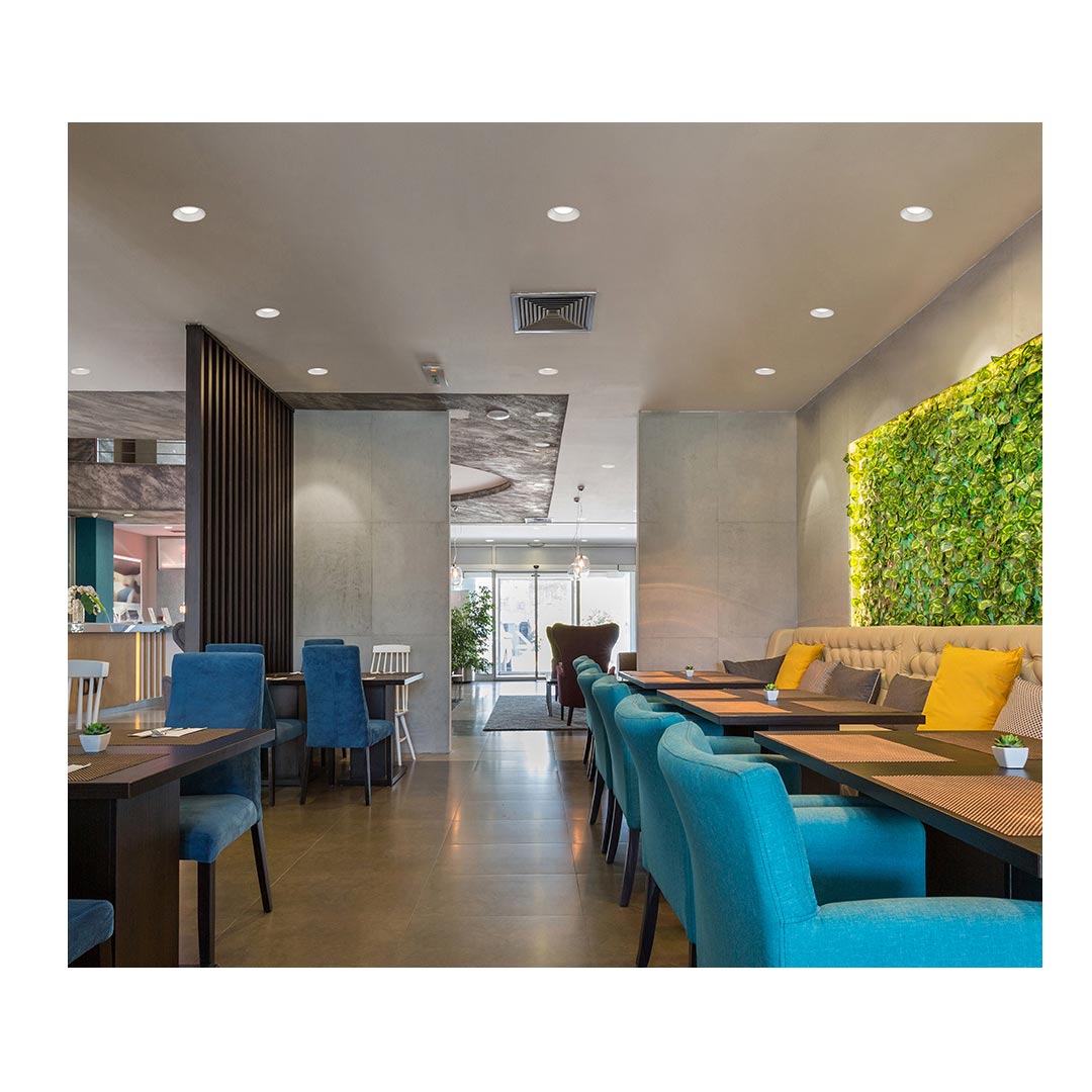 چراغ دانلايت گرد Trimless توكار10 وات مازی نور مدل آرتميس رنگ بدنه سفید