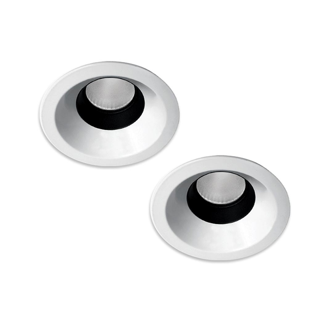 چراغ دانلايت گرد توكار 13 وات دهانه 10 سانتی متر مازی نور مدل آرتميس رنگ بدنه سفید