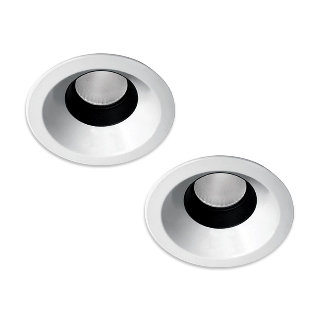 چراغ دانلايت گرد توكار 19 وات دهانه 15 سانتی متر مازی نور مدل آرتميس رنگ بدنه سفید